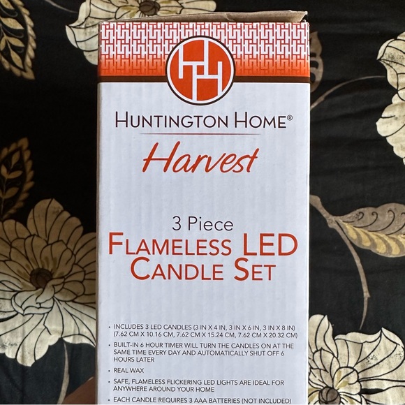 Huntington Home Harvest Flameless LED Candles - 3 Pack - Picture 8 of 10